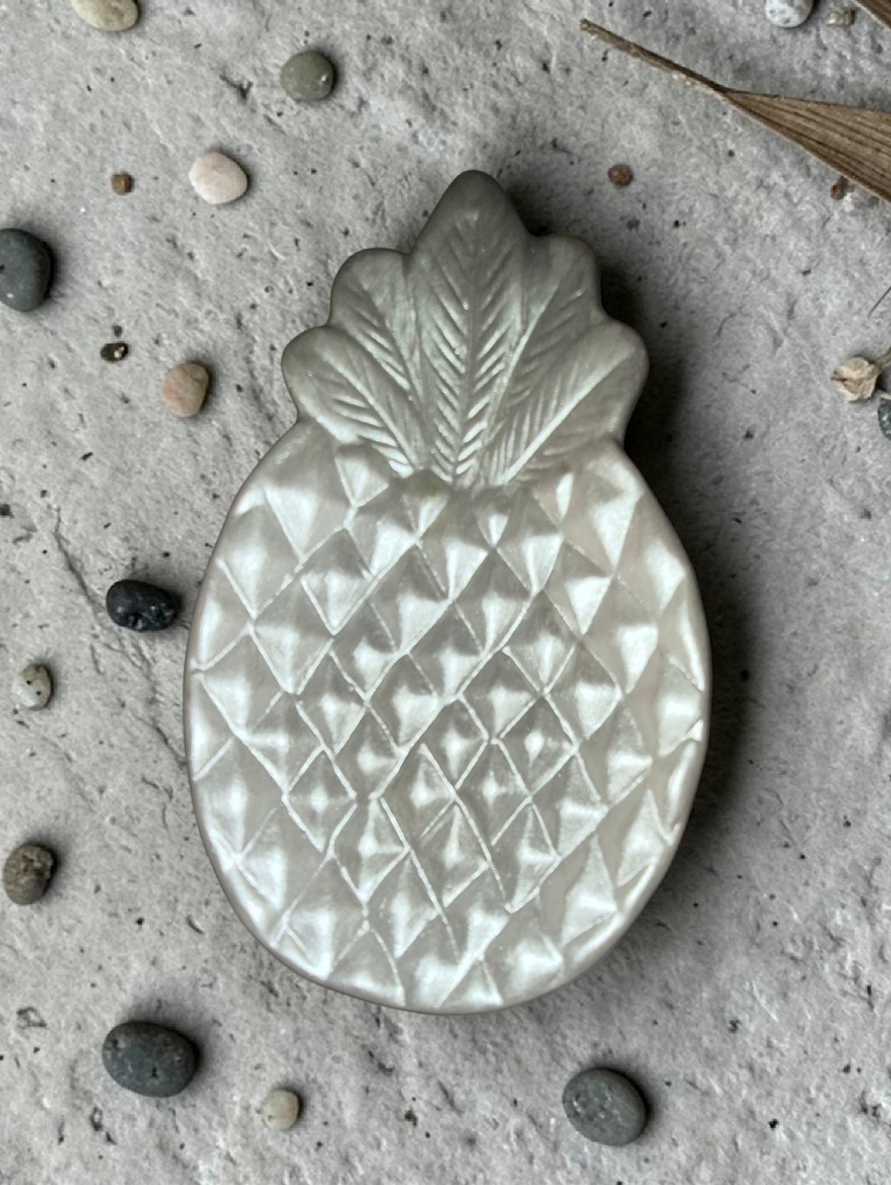 Handcrafted Pearlescent Pineapple Trinket Dish